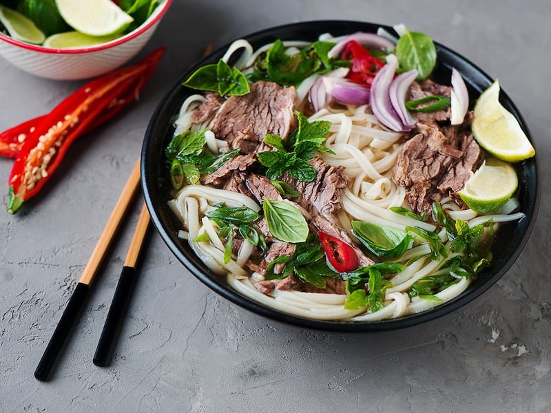 pho bo with black angus beef